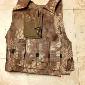 Kids tactical vest hunting camping fishing etc